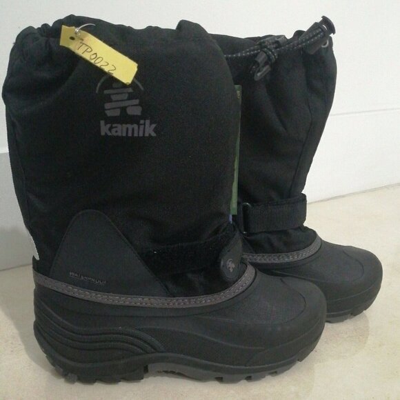 Kamik Boy's Waterbug 5 Insulated Waterproof Boots SC4 Black US: 5 - Picture 1 of 4